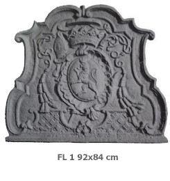  Plate decorated with fireplace